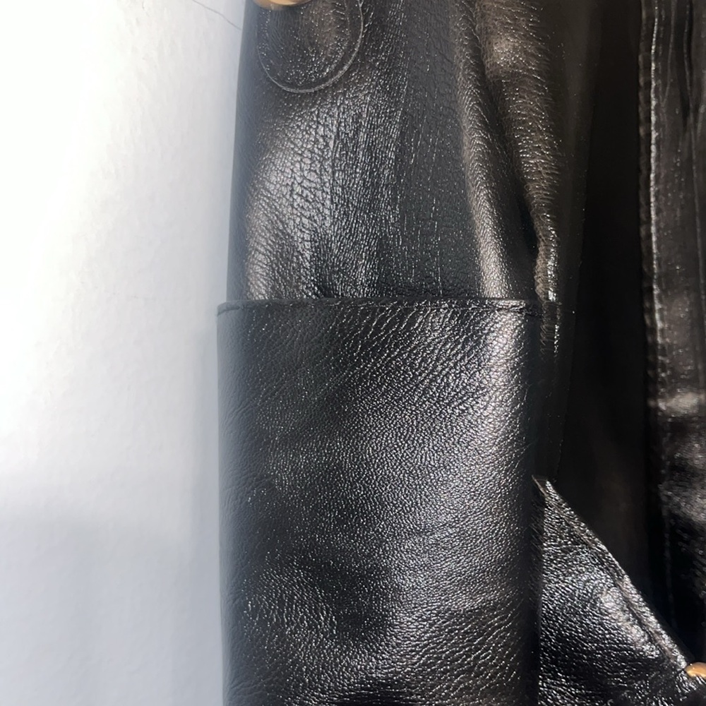 Unisex Mini Backpack Black Multiple Compartments … - image 6